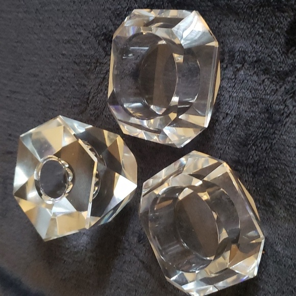 Vintage French set of Crystal Prism Candle Holders - Picture 1 of 9